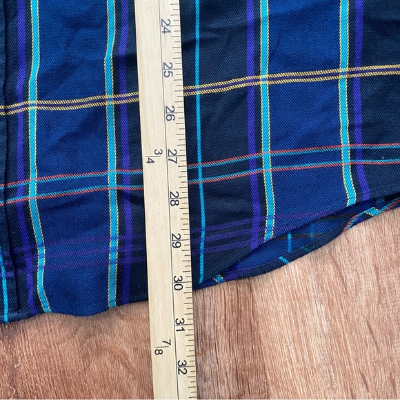 Scotch & Soda Long Sleeve Button Up Shirt Mens Large Checkered Purple - Picture 4 of 12